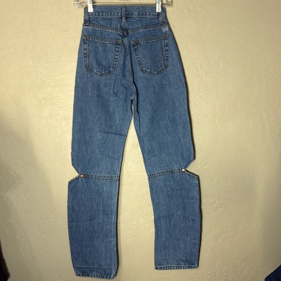 Still Here Cowgirl Women's Blue Straight Leg Jeans - Picture 10 of 11